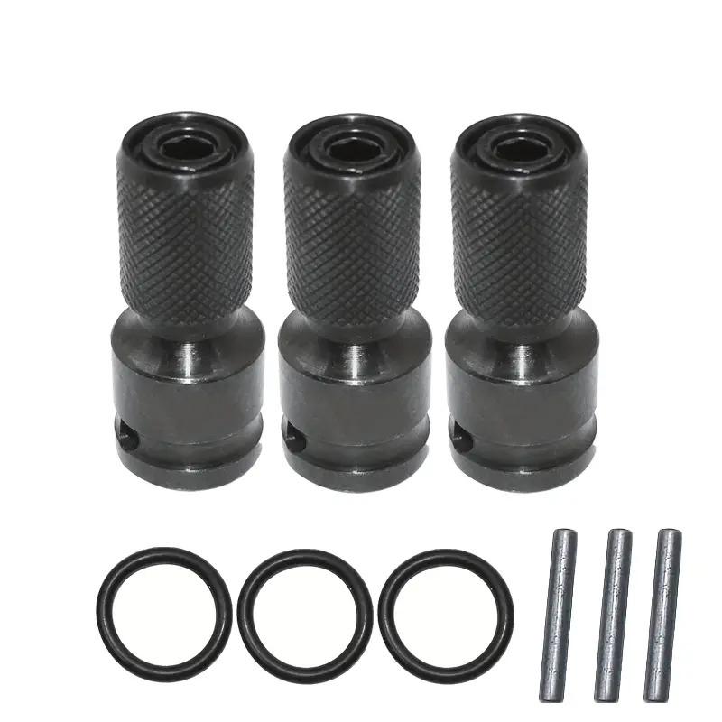 3Pcs Quick Release Socket Adapter 1/2 Square To 1/4 Hex Converter Chuck for Impact Ratchet Wrench Electric Drill Power Tool