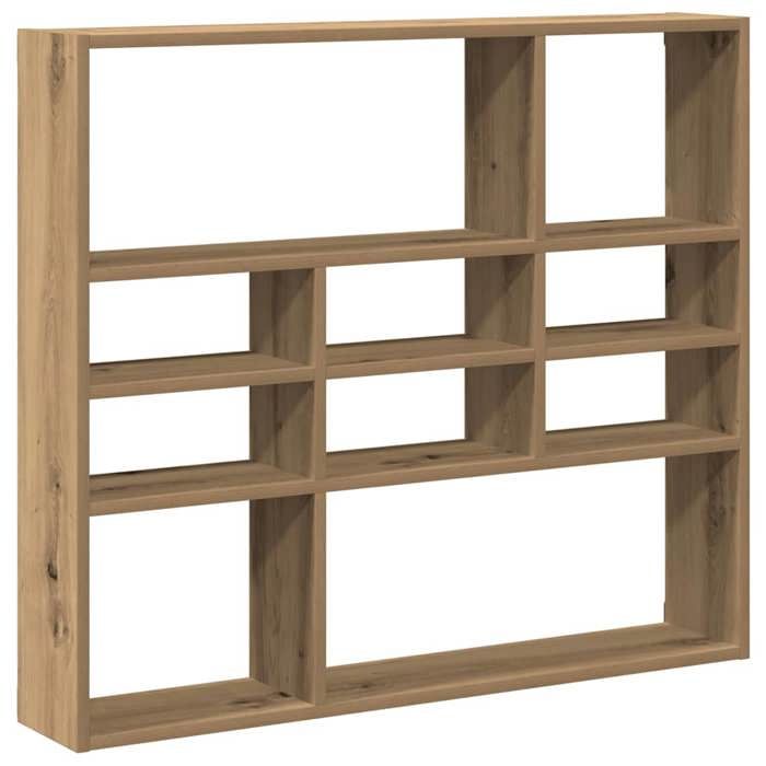 VidaXL Étagère murale chêne artisanal 90x16x78 cm bois d'ingénierie, étagère flottante murale, étagère de buanderie, étagère 856070