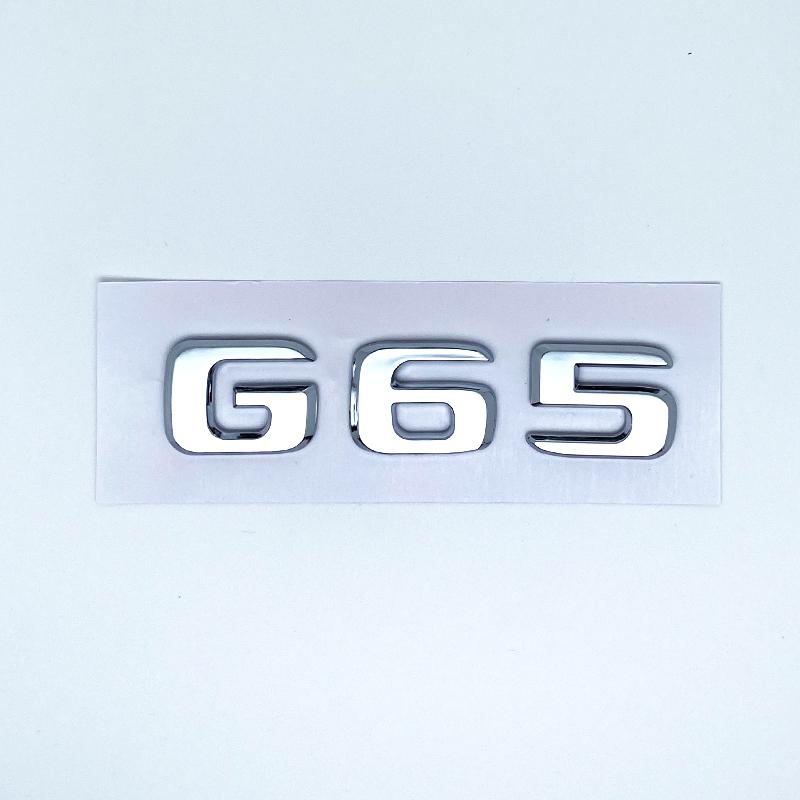 2017 Flat Letters G63 G65 V8 Biturbo V12 Biturbo Emblem for Mercedes Benz W463 Car Side Fender Trunk Nameplate Logo Sticker