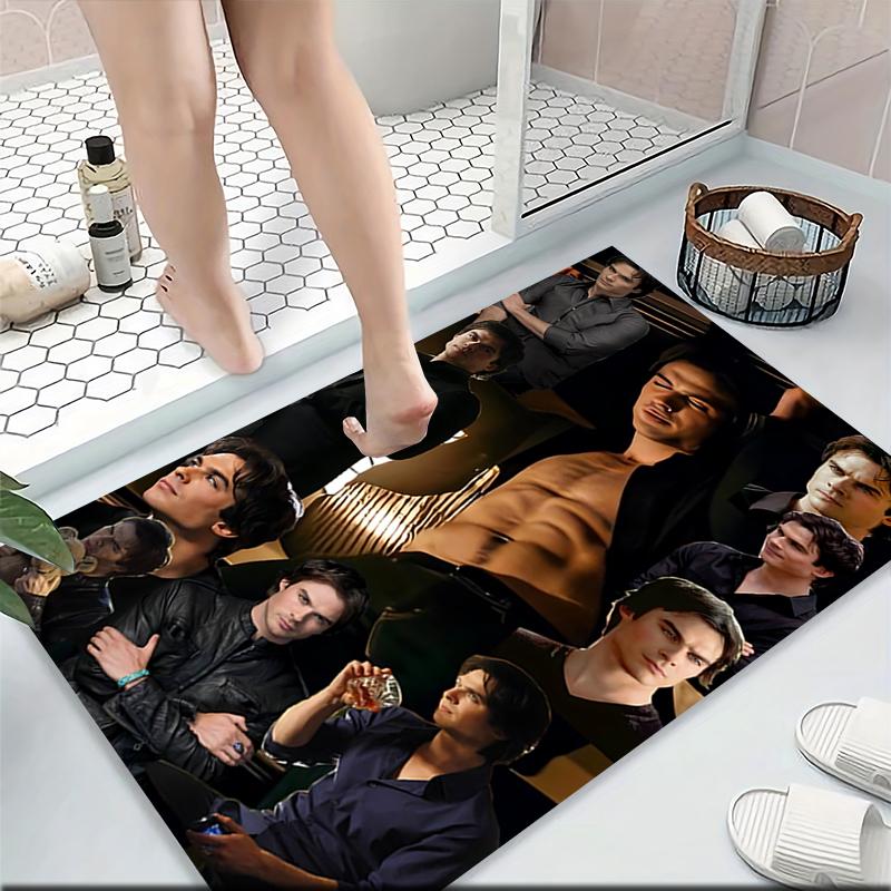 Vampire Diaries Stefan'S Journey Carpet Rug Soft Washable Antislip Home Living Room Sofa Mats Personalized Christmas Rug