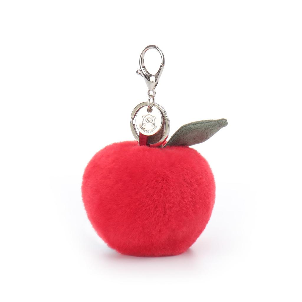 Apricot Lamb Sweet Apple Cute Soft Keychain Plush Perfect for Boys and Fits Kids Backpacks and 9cm Toy, Girls, Purses,