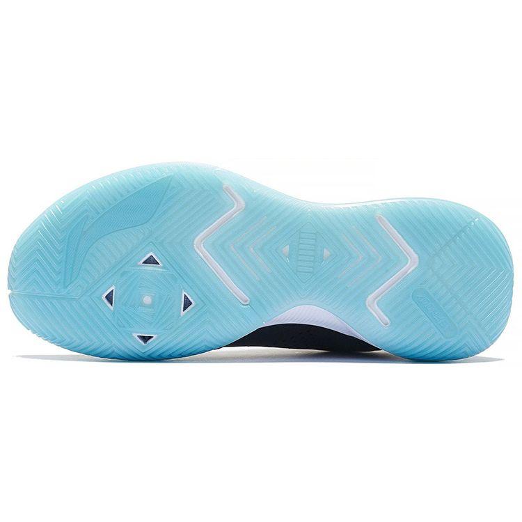 Li Ning Storm Low Fabric Shock Absorption Non-Slip Wear-Resistant Breathable Rebound High-Top Basketball Shoes Men Sneaker Black Orange ABFS013-2