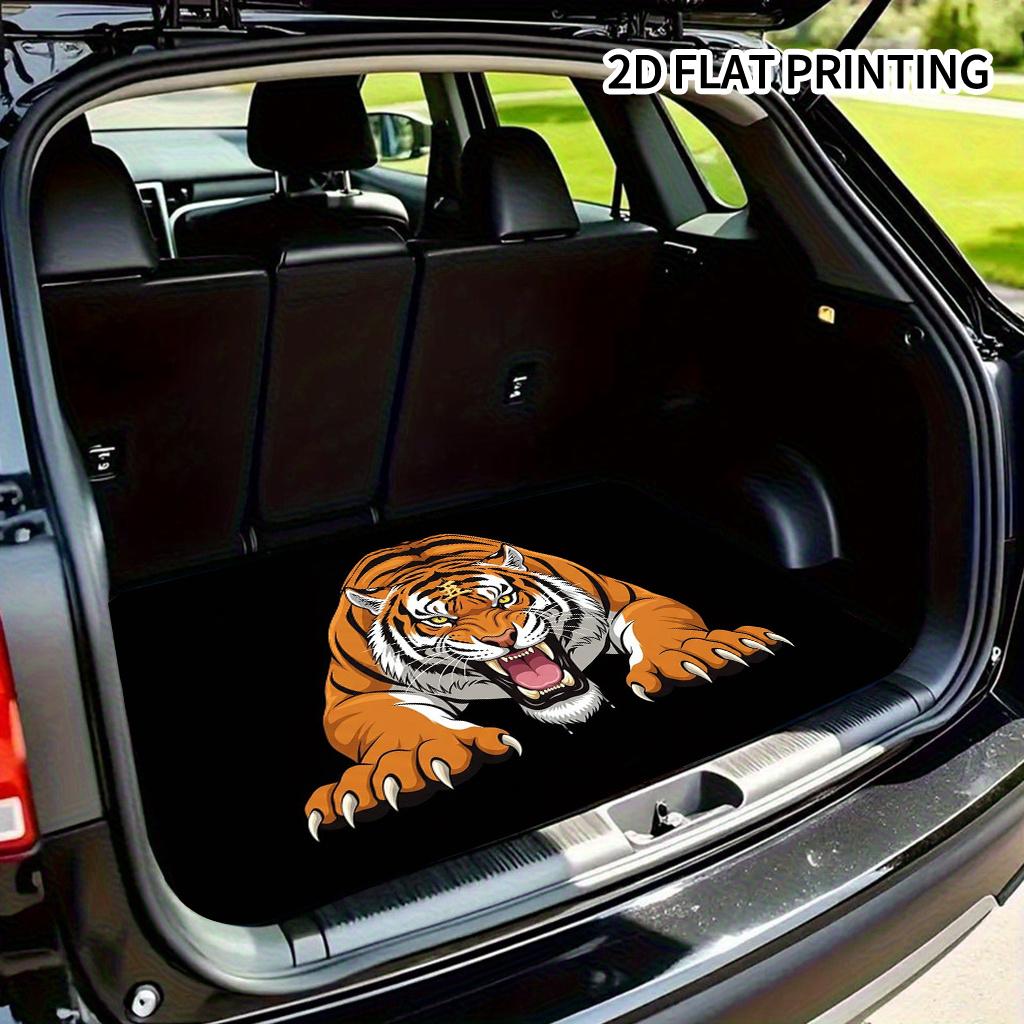 1Pcs Roaring Tiger Car Trunk Mat Anti Slip Cargo Liner Waterproof Rear Storage Protector Floor Mat SUV Sedan Decor