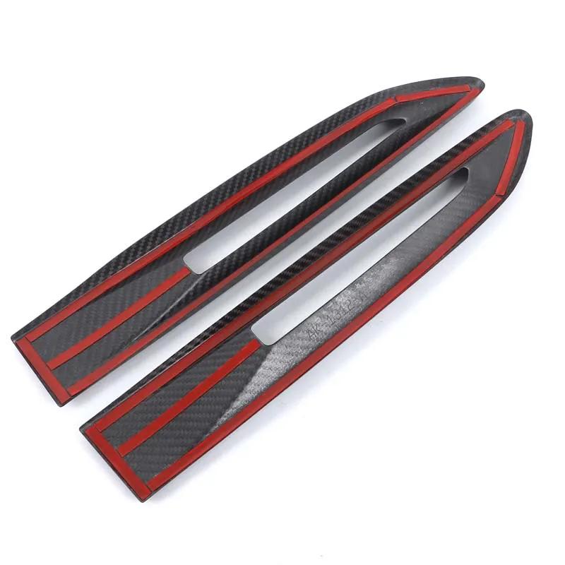For Jaguar XF XE F-PACE Real Carbon Fiber Car Side Fender Vent Trim Cover Fender Side Air Outlet Cover Trim Car Accessories