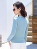 Chic Long-Sleeve Autumn Top: Cozy, Stylish, and Versatile Fake Two-Piece Design