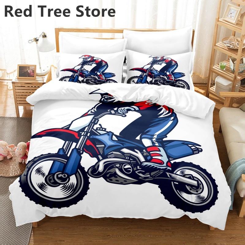 Red Racing Car 3D Kids Boy Bedding Set F1 Game Racer Printing Duvet Cover 2/3pcs Bedclothes with Pillowcase Twin Full Bedspread