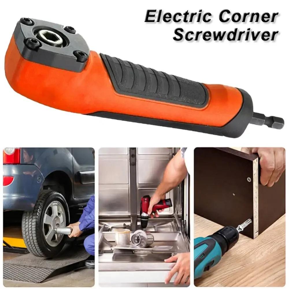 Multifunctional 1/4 Inch Screwdriver Hex Drill Bit Socket Holder High Torque Right Angle Screwdriver Socket Adapter Manual Tool