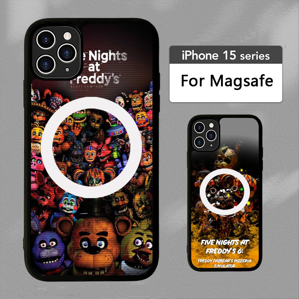 F-FNAF Five-nights-At-Freddys Magnetic For Magsafe Phone Case For iPhone 17 Air 16 Pro Max 15 14 13 12 11 Protective Cover