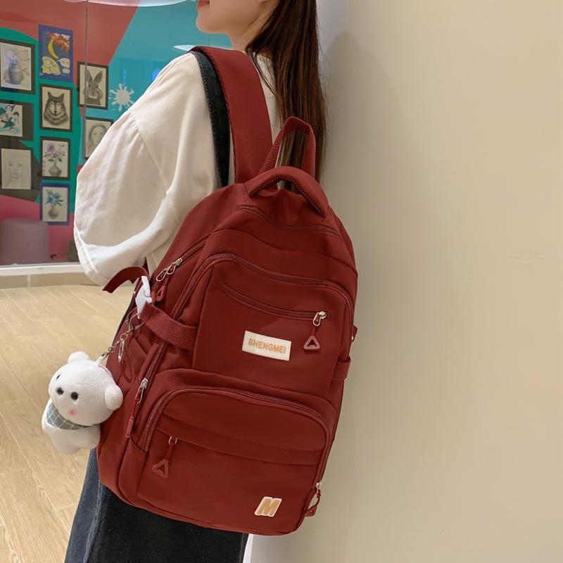 Backpack Women's New Large Capacity Student School Bag Middle School Student Trend College Backpack