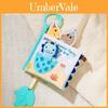 Dinosaur Puppet Cloth Book With Sound And Tactile Features For Baby Early Learning And Sensory Development