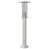 VidaXL Outdoor Floor Lamp Silver 60 Cm Stainless Steel, Outdoor Ground Lighting, Garden Ground Lighting, 4006349
