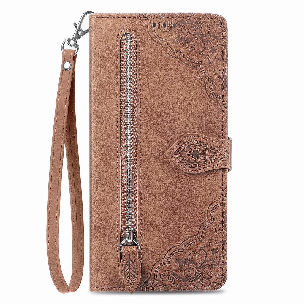 Leather Wallet Flip Case for Samsung Galaxy A54 A34 A24 A53 A33 A72 A52 A23 4G 5G with Zipper Pocket Cover