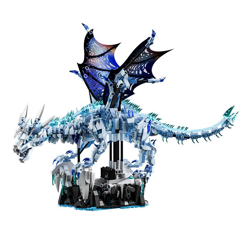 13093 Magic Dragon, Frost Dragon, Flying Dragon Model, Small Particle Building blocks, Children s toys