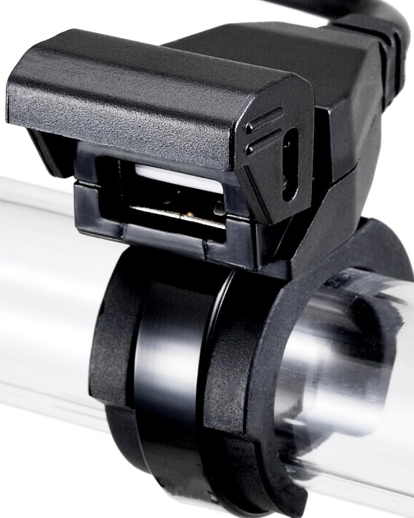 Daytona Motorcycle USB Power Compatible with Brake Switch Main Key 1 99502 Supply, USB-A, 12W, Waterproof, iPhone/Android, Connection, Link, Port,