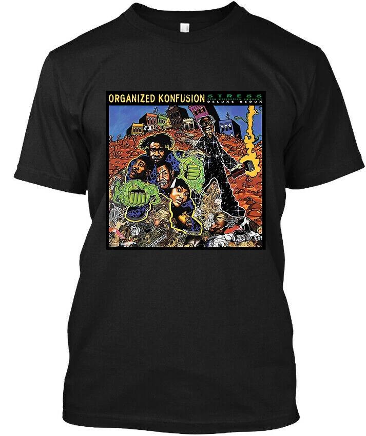 Limited New Organized Konfusion Stress The Extinction Agenda Logo T-Shirt S-5XL XS