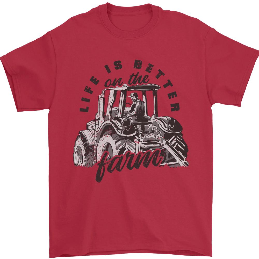 Tractor Life Is Better Farm Funny Farming Unisexs TShirt 100 Cotton S