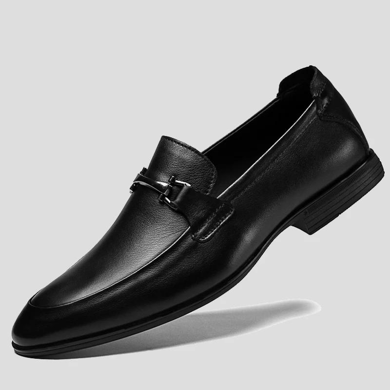 Italy Luxury Brand Fashion Men Casual Shoes Loafer Men Genuine Leather Slip-on Formal Shoes for Men Man Shoes