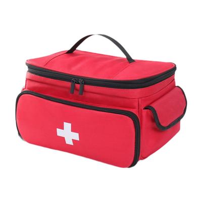 Empty First Aid Bag with Handle Carrying Case Portable Smooth Zipper