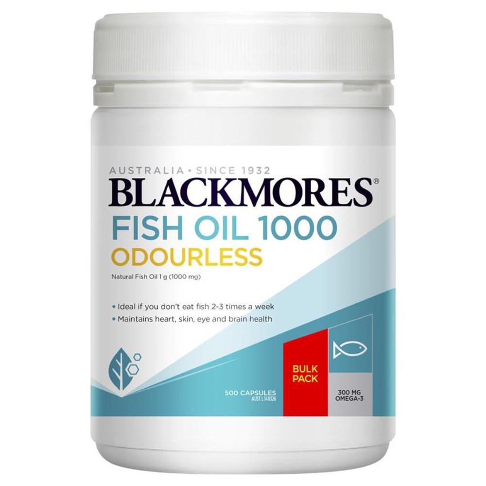 BLACKMORES Odourless Fish Oil 1000mg 500 Caps