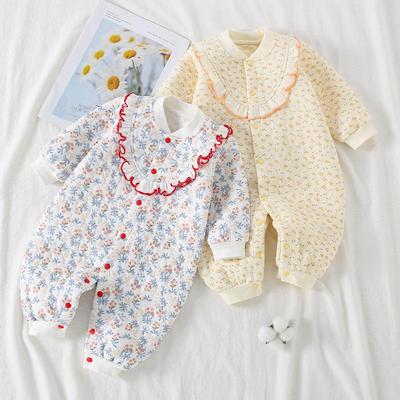 Tuta da bambino: Tuta trapuntata e calda in cotone per neonati (Primavera, autunno, inverno)