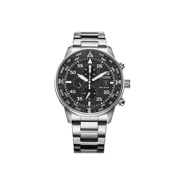 

CITIZEN Ecology Drive Collection Light Powered Quartz Movement Stainless Steel Strap Watch CA0690-88E Black Dial