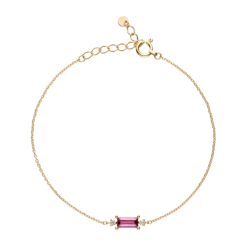 Vendome Aoyama K10 Yellow Gold Bracelet AJVB4108LSGN K10 Garnet [Official]
