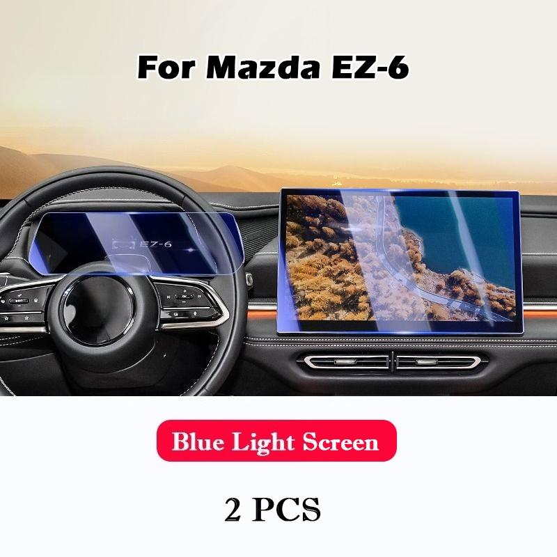 For Mazda EZ-6 EZ6 2024 2025 Tempered Glass Screen Protector Film Car Infotainment Radio GPS Navigation Dashboard Accessories