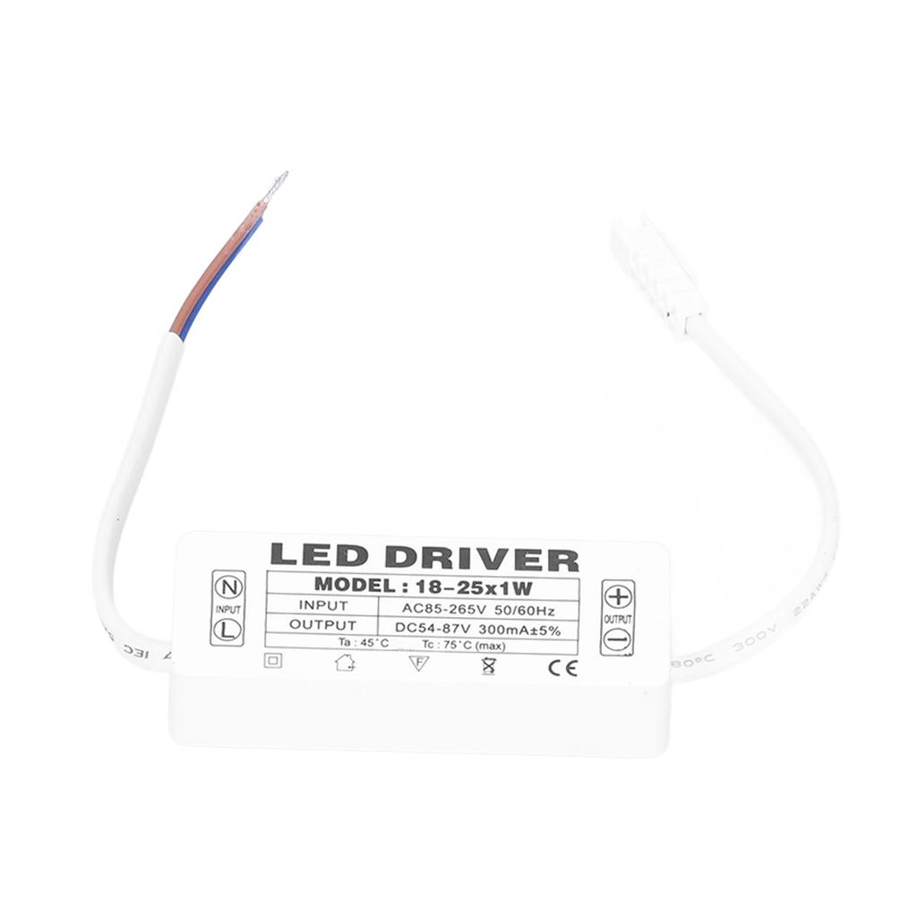 18‑25X1W LED Driver Constant Current 300mA Input AC85‑265V Output 54‑87VDC LED Driver Transformer