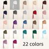 Shiny Rhinestone Hijab Muslim Inner Hijab Elastic Women Plain Solid Color Turban Undercaps Premium Soft Jersey Hijab Headband