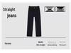 Women's High Waist Slimming Black Cigarette Jeans - Slim Fit Straight Leg Pants for Petite, Perfect for Spring and Autumn 2025