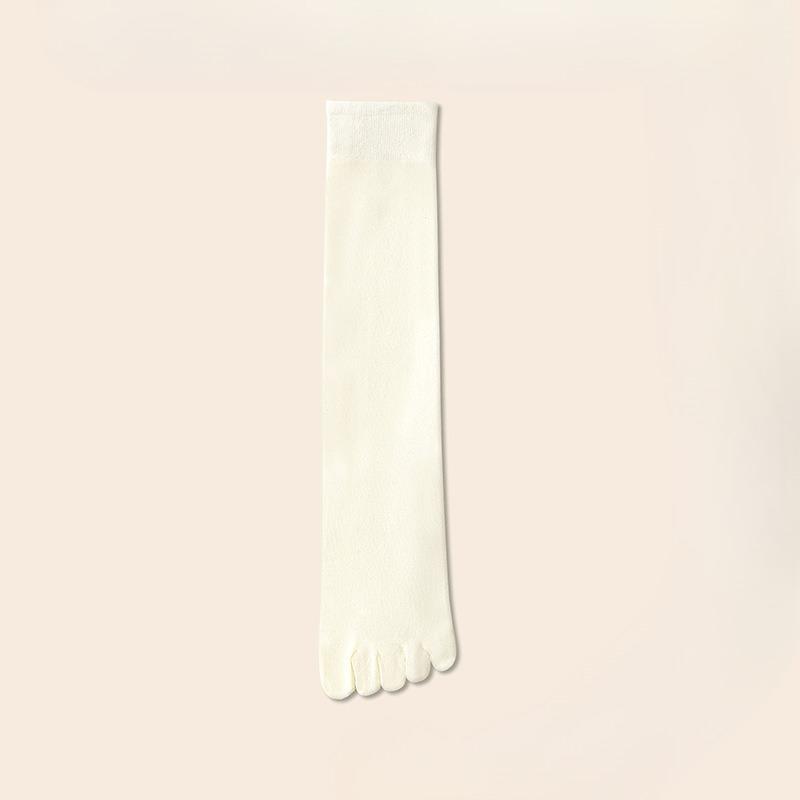 Chaussettes d'automne déodorantes anti-transpirantes à cinq doigts pour mollet en coton pour femme