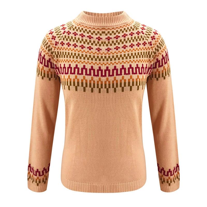 Dámské svetry Zima Podzim Ležérní Volný pletený svetr s dlouhým rukávem pro ženy Svetry s drobnými svetry Dámské