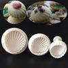 3 Pcs Fondant Cake Decorating Plunger Cutter Shell Shape Tools Mold Cookies Mold Sea Shell Shape Cookie Cutter Kitchen