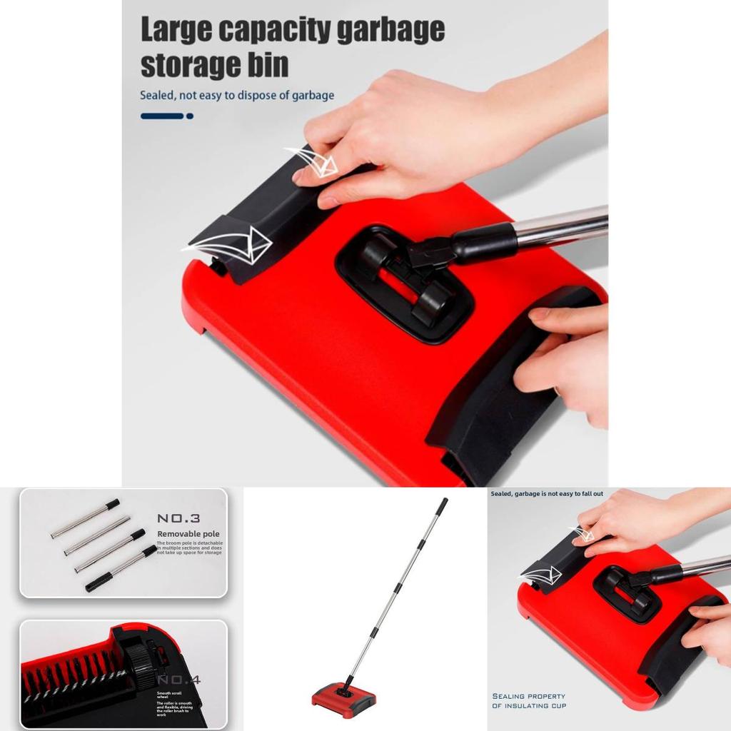 Housekeeping Broom Set With Pp Pet Bristles For Daily Home Cleaning Tasks