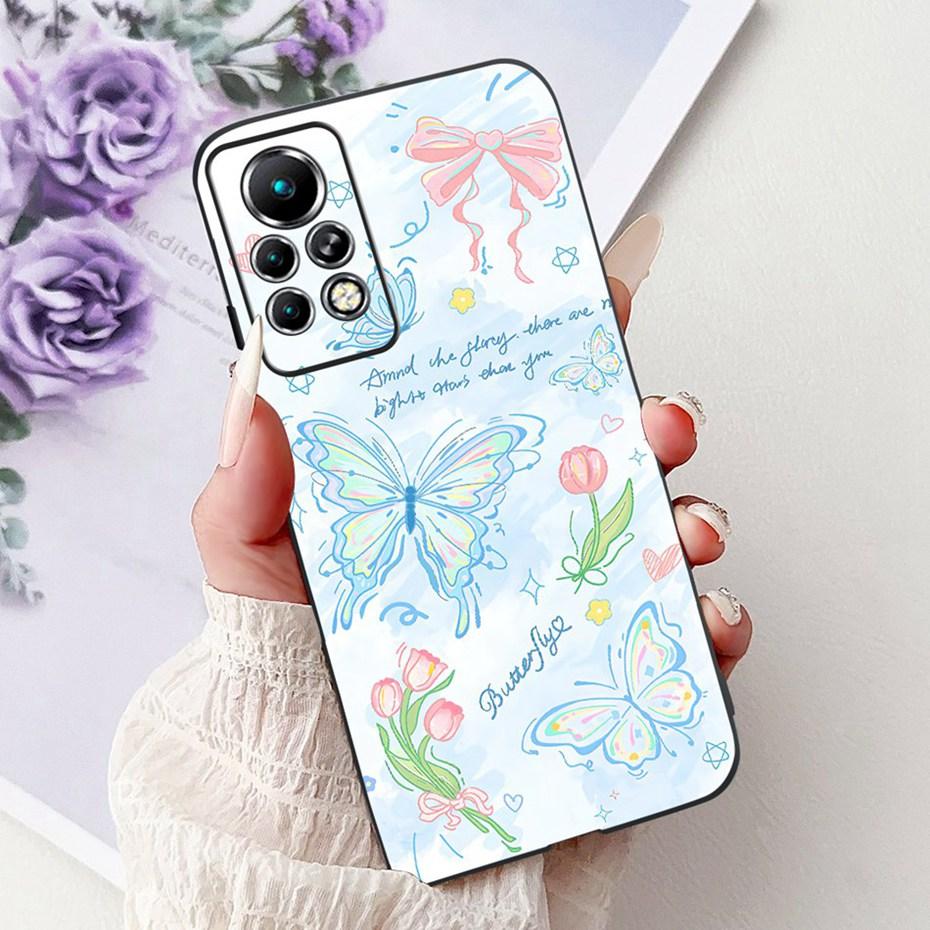 New Design Phone Case For Infinix Note 11 Pro 11S X697 X698 X663 Black Silicone Soft Back Cover For Infinix Note11 11S 11Pro