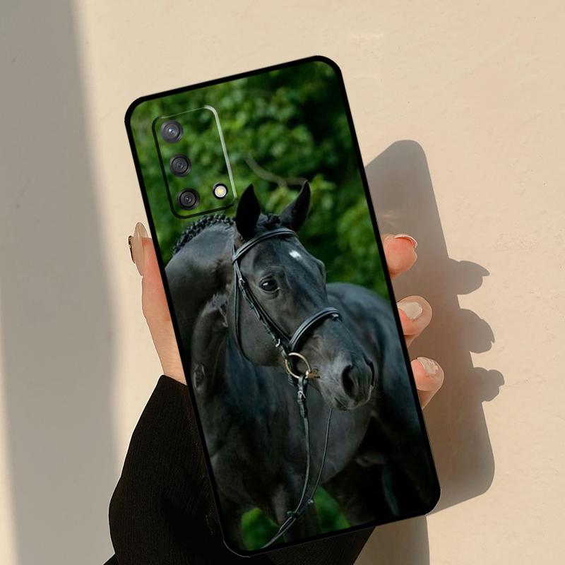 Animal Steed Horse Case For Oppo A18 A38 A58 A78 A98 A74 A94 A54 A15 A17 A57 A6 A5 Pro A16 A76 A96 A40 A60 A80