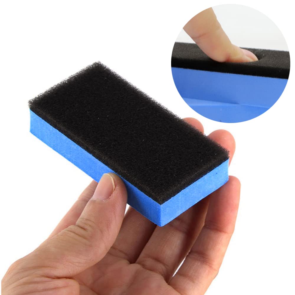 Set of 10 Car Wash Coating Sponge Brushes for and More Sponges, Dual-Layer Sponges, Cars, Motorcycles, Cleaning, Maintenance,