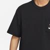Nike T Shirts Men's Black Crew Neck Moderate Straight Fit FQ0351-010