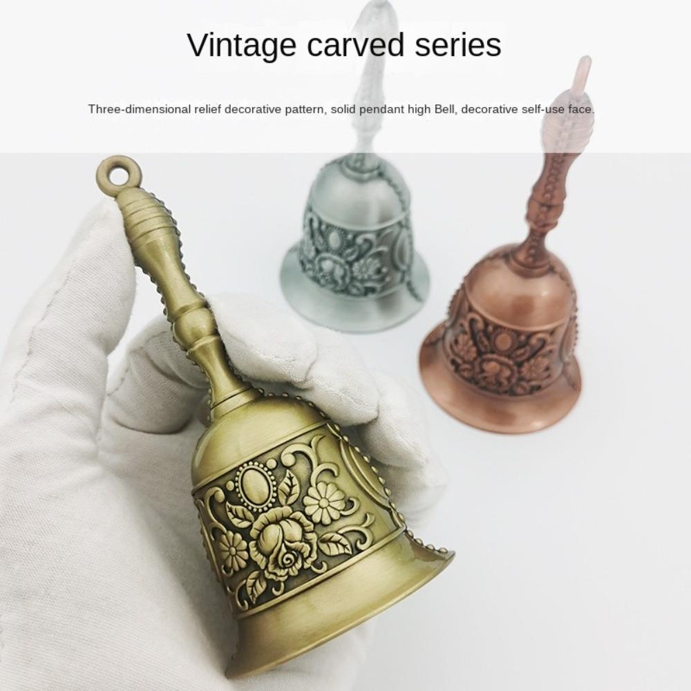 

Чистий звуковий дзвінок, бронзовий металевий золотий обідній дзвінок для ресторану, бару, церковної школи Style 2