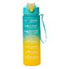 Gradient Color 800ml Sports Water Bottle with Pop-up Lid and Straw
