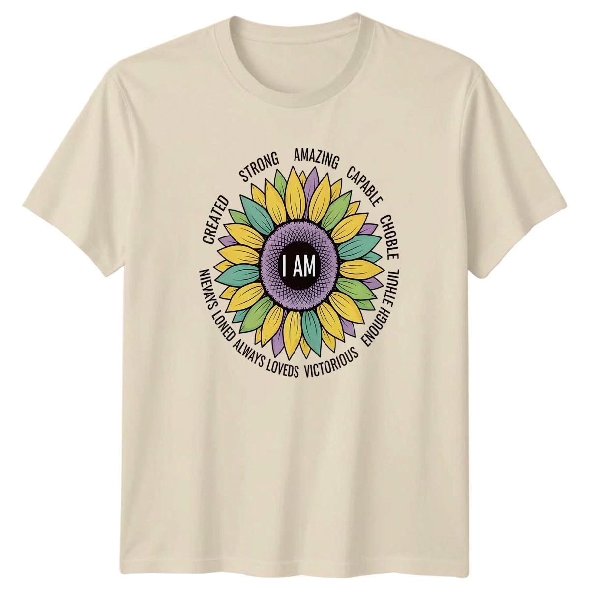 I Am Strong Amazing Capable Womens T-Shirt Christian Affirmations Faith L