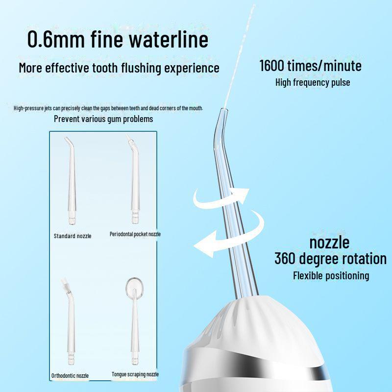 Smart Portable Electric Water Flosser: Advanced Oral Teeth Cleaning with Cross-Border Pulse Technology