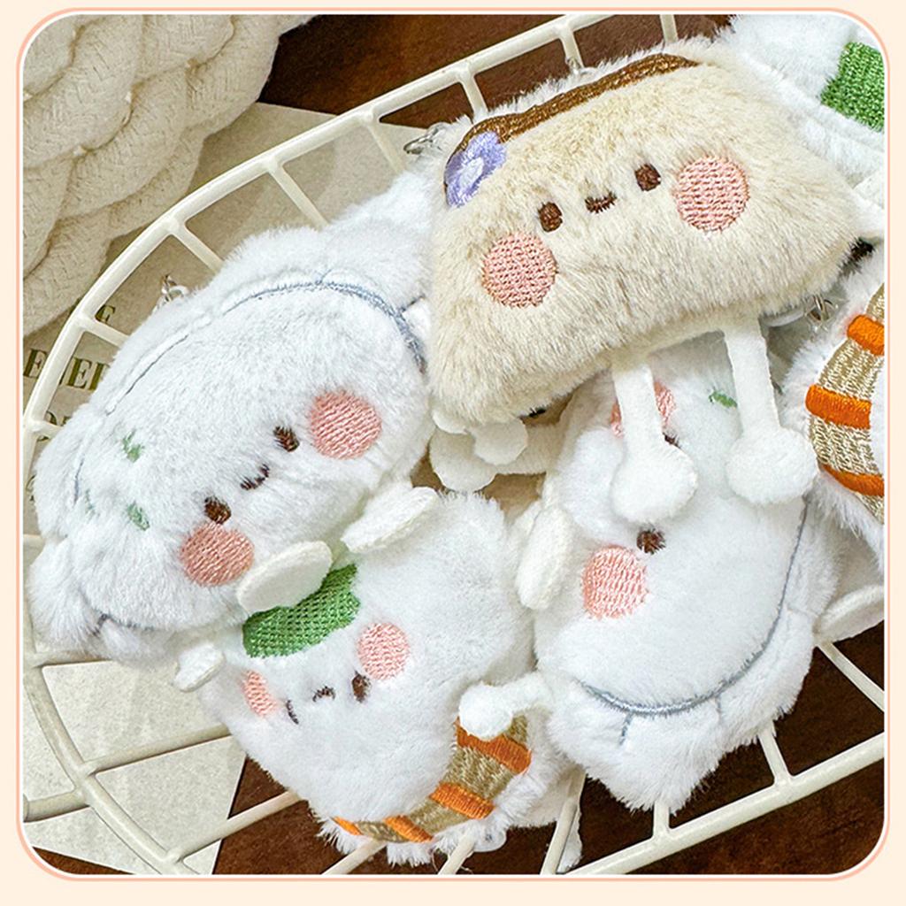 Steamed Stuffed Bun/Dumpling/Sushi Keychain Fashionable Bag Accessories Miniature Food Themed Toy for Kids and Teens