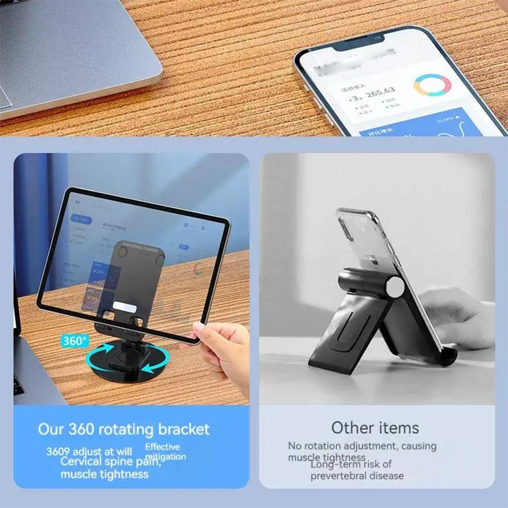 Mobile Phone Stand Adjustable Angle Height Desk Phone Dock Holder Forldable Stand Compatible with iPhone 15 14 13 Pro Smartphone