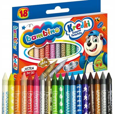 Bambino Wax Crayons 18 COL. 0201 A'8 0201