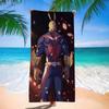 All Might My Hero Academia Bath Towel Microfiber Soft Water Absorbing Breathable For Girl Kids Decorative Cartoon Beach Towel