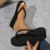 Fashion Sexy Women Sandals Metal Chain Summer Gladiator Platform Clip Toe Ankle Strap Wedge Sandal Ladies Shoes Female Fashion Sandalias