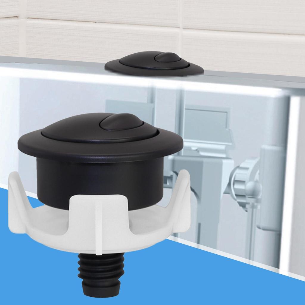 Toilet Push Button Replacement High-Performance Flusher Toilet Button Two Flush Options Tank Parts Easy Maintenance Plumbing