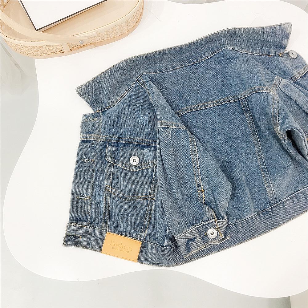 Jachetă de blugi pentru fete - Nouă primăvară Top de modă casual pentru copii în stil coreean