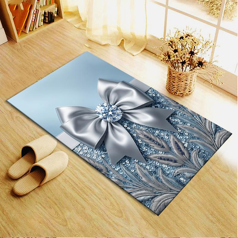2025 New Gorgeous bow and butterfly Carpet Rug for Living Room Bedroom Home Sofa Decoration,Kids play Non-slip Floor Mat